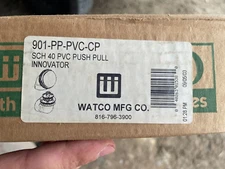 Watco 901-PP-PVC-CP Schedule 40 Innovator Push Pull Kit Polished Chrome