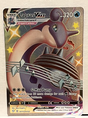 Pokmon TCG Lapras VMAX Shining Fates SV111/SV122 Holo Shiny Holo Rare |  eBay