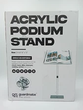 GUARDMATE Acryllic  Podium Stand 16" x 12" Adjustable Angle Top New/Open