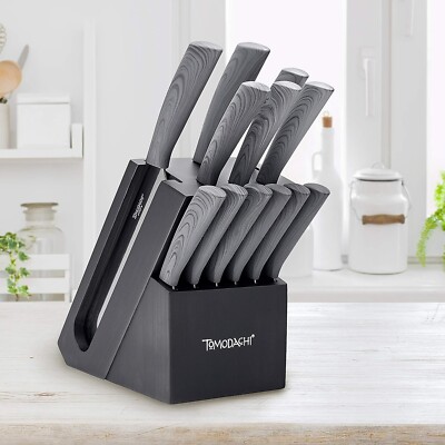 HAMPTON FORGE 13 Piece Knife Block Set Tomodachi HMC01B612L Raintree Ash