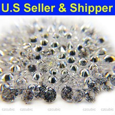 ROUND CUBIC ZIRCONIA CZ LOOSE STONES 1000 PCS 0.7 MM GREAT  QUALITY SHIP IN US