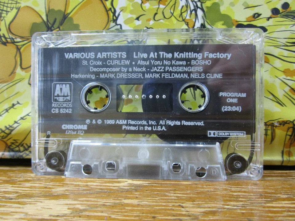 Live At The Knitting Factory - Volume 1 (Cassette Tape) 1989 A&M Records Jazz  Foto 3 de 4
