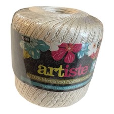 Artiste 100 Mercerized Egyptian Cotton 10 Crochet Thread 100 Ivory
