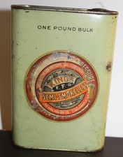 Vtg King's Semi-Smokeless Powder Tin Paper Label 1 lb. Empty