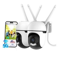 Outdoor Security Cameras for Home Security, 5G WiFi Camera Wired, 24/7