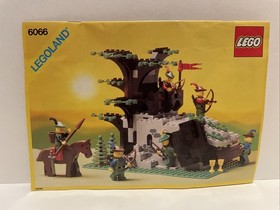 LEGO 1980s Castle Forestmen Camouflaged Outpost INSTRUCTIONS Manual For Set 6066