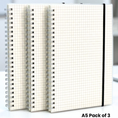 3er Set Schulhefte Notizbücher Home Schooling Schule Mathe Hausaufgaben -480 Seiten