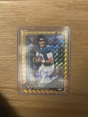2025 Topps Chrome Football Seth Henigan Gold Geometric Rookie Auto /50 #RA-SH