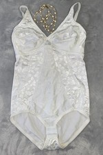 Vtg Glossy Stretch Satin Body Shaper Girdle Bra All in One 38C NWOT SEARS