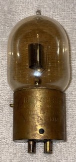 Deforest / Marconi Brass Base “Audion” Tube 1906 Patent Extremely Rare Untested