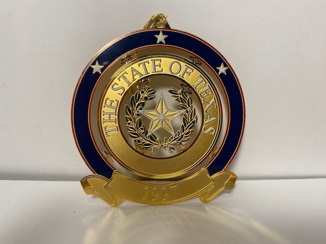 1997 Texas State Capitol Ornament Featuring the Great Seal of Texas