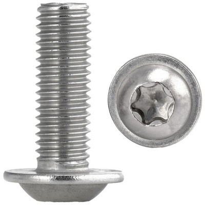 Linsenkopfschrauben M8 mit Flansch TX Edelstahl A2 ISO7380 Flanschschrauben ISR