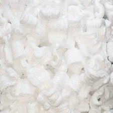 1/4 Cu Ft White Anti Static Packing Peanuts S shape Loose Fill