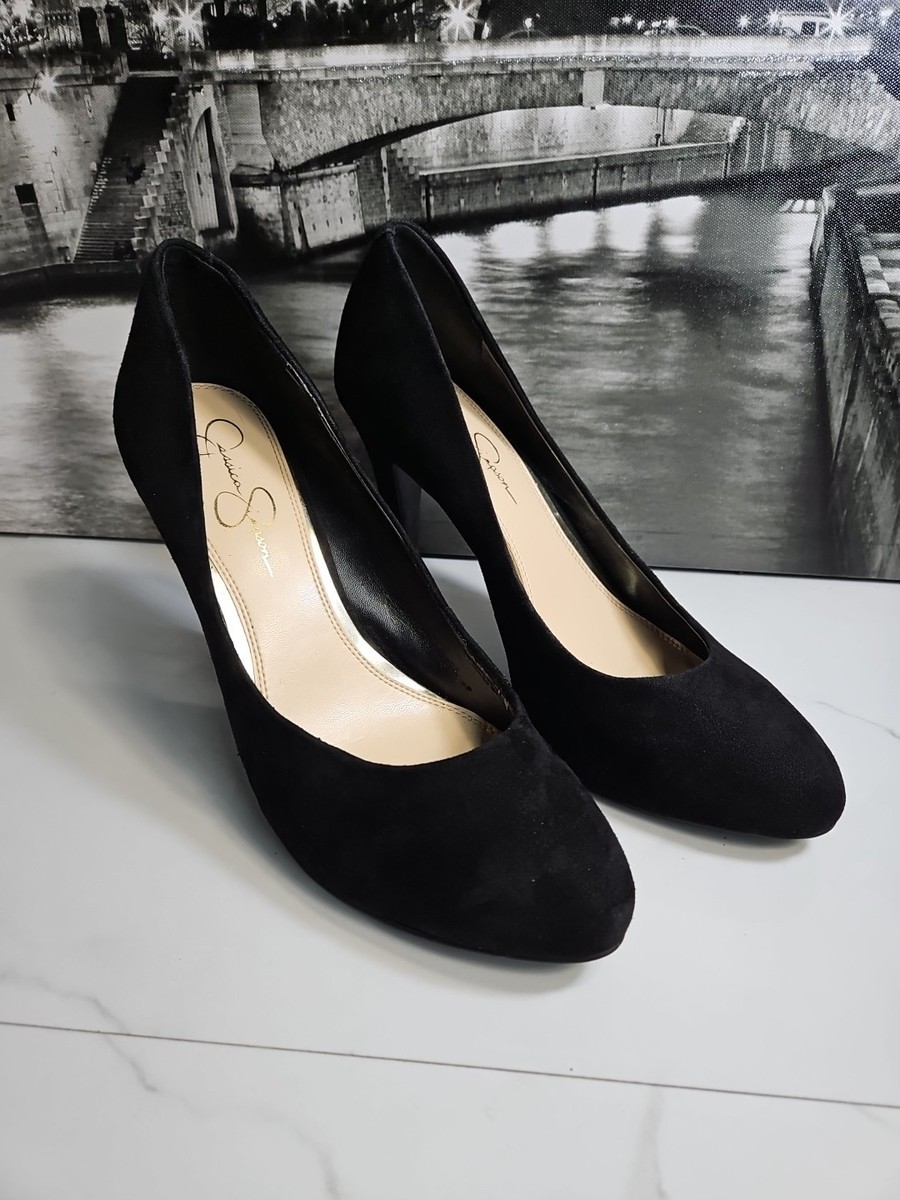 Jessica Simpson Black Suede Leather 4