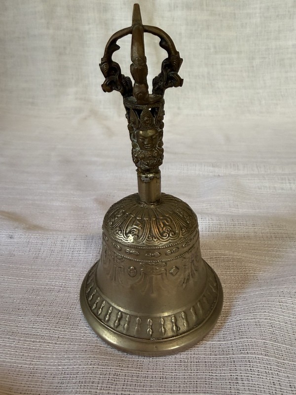 Vintage Buddhist Tibetan Bell Dril-Bu Ghanta Meditation Ritual Temple 5 1/2”