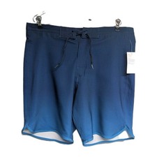 NWT Old Navy Swim Trunks Men 34 Swimwear Board Shorts UPF 40 Blue Ombre NEW