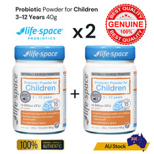 2x Life-Space Probiotic Powder for Children 3–12 Years 40g | Long Expiry 05/2028