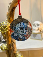 Horror Christmas Decoration Bauble Ornament Painting Halloween Michael Myers