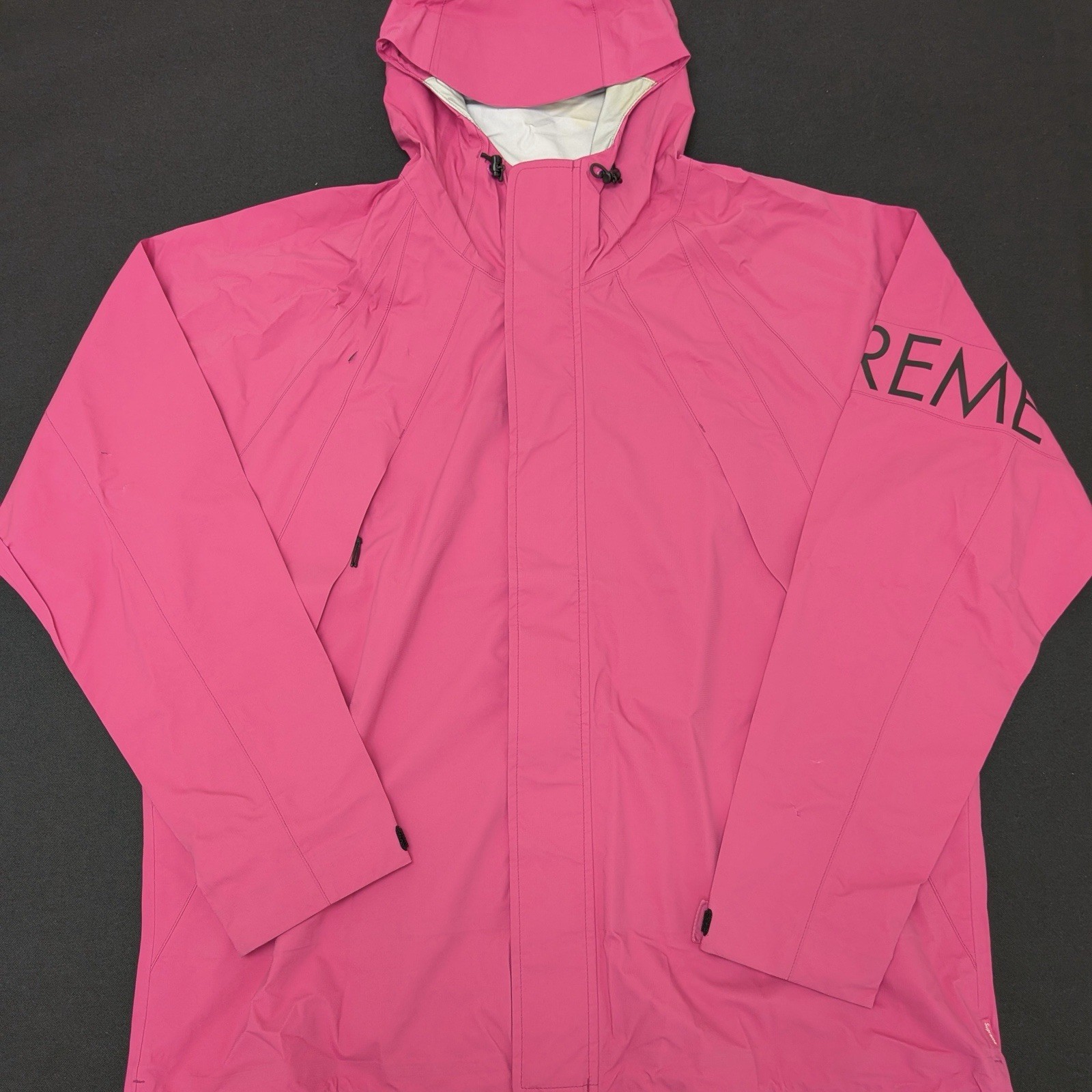 SS16 SUPREME Apex Taped Seam Jacket Pink Sz XL Triple Layer Waterproof 2016