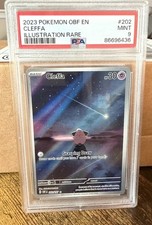 Pokemon SV03 Obsidian Flames Cleffa 202/197 Illustration Rare Holo PSA 9