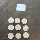 Set 9 Silver Quarters 90% Silver  1945-1944 lot  #113
