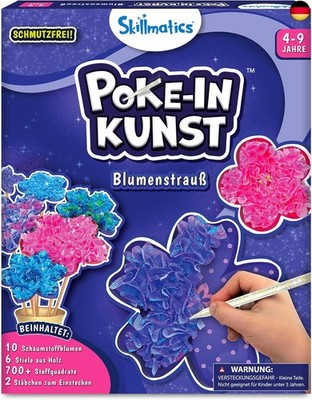 Skillmatics Poke-in Kunst   Blumenstrauß, Spaß ohne Kleckern für Kinder, DIY-