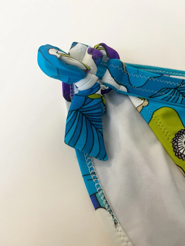 Nuevo fondo de bikini floral para nadar Leilani para mujer, azul, talla 6, nuevo con etiquetas Foto 4 de 4