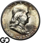 1952-S Franklin Half Dollar, Attractive Solid Gem BU++ Better Date