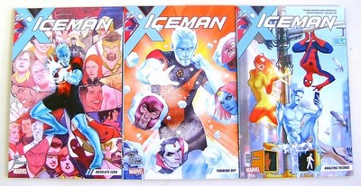 US - ICEMAN vol 1 - TPB 1 2 3 = series 1-11 + 1-5 complete -TPB MARVEL 2017-2018