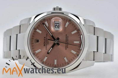Rolex Date 115200 Salmon Rose Rosa Dial 34mm Lady Date