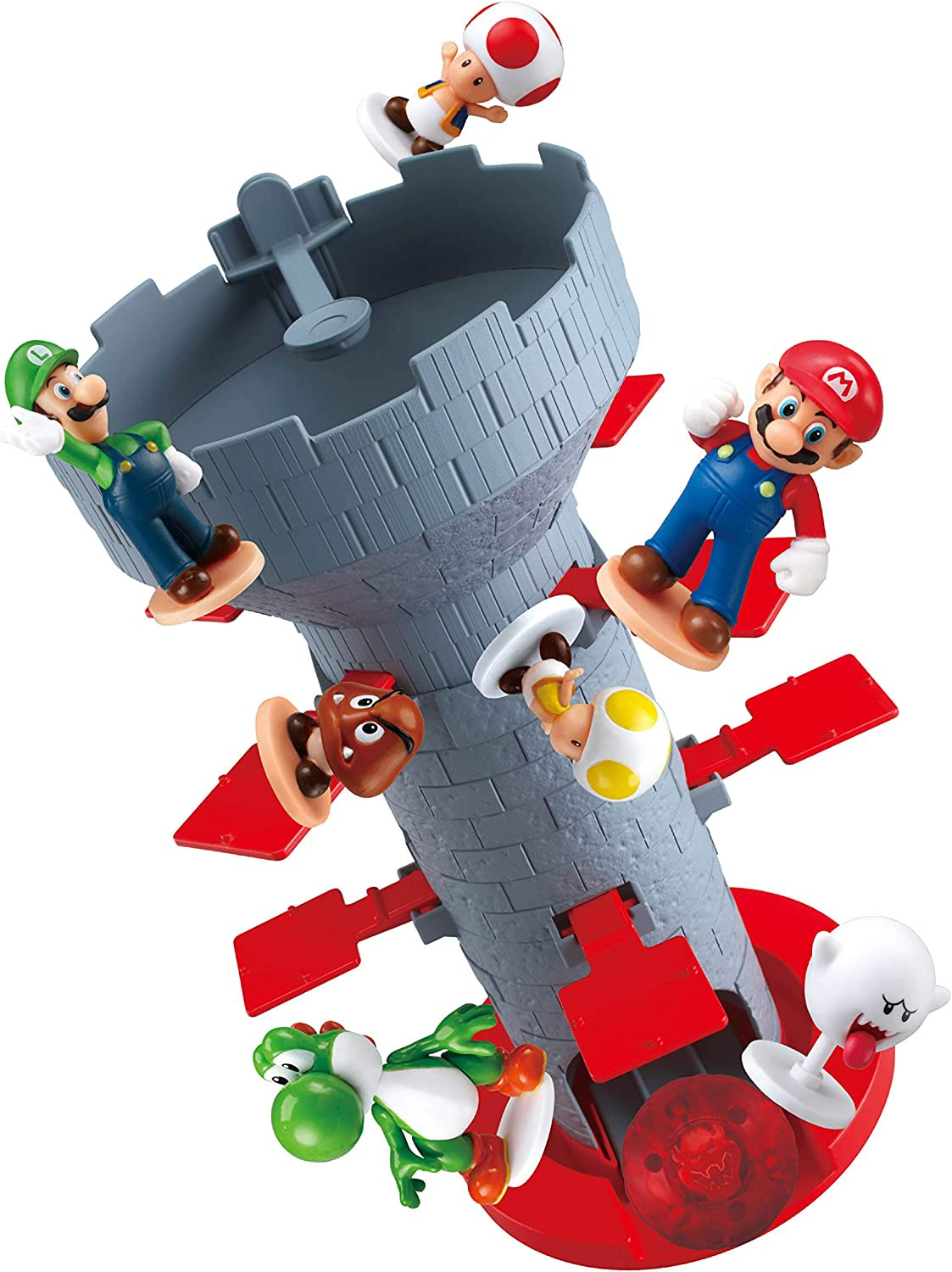 Games Super Mario Blow Up! Shaky Tower Balancing Game - Tabletop Skill and Actio