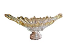 Centrotavola vetro Murano e base argento 800 anni 50 Modernariato 