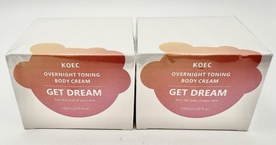 2 Pack KOEC Get-Dreamy Overnight Toning Body Whip 3.38 oz NEW Expires 7/16/2030.