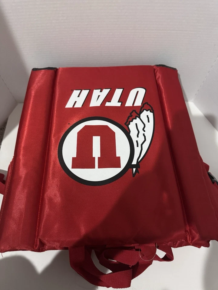 LOTE DE 3 Silla Cojín Asiento Estadio UTAH UTES Rojo PRÍSTINO ESTADO Foto 3 de 4