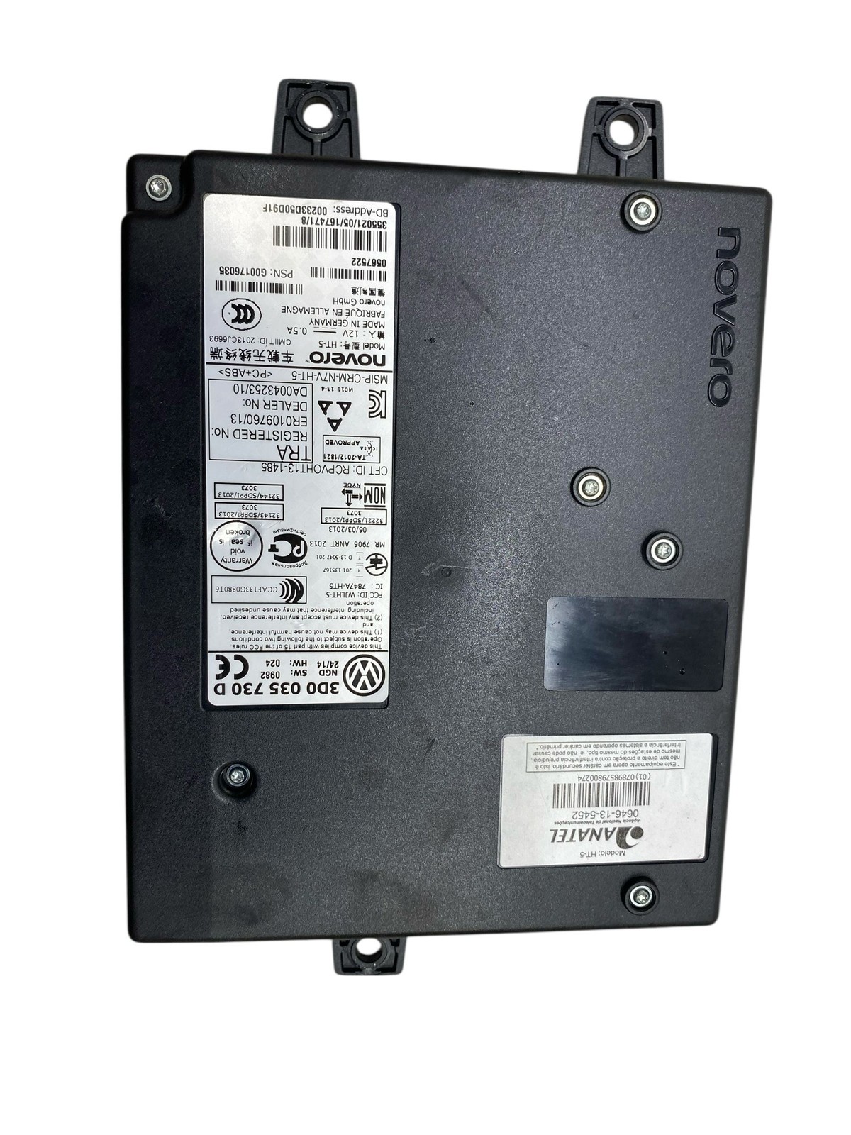 2015 BENTLEY CONTINENTAL TELEPHONE BLUETOOTH INTERFACE BOX CONTROL MODULE UNIT