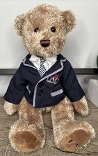 FAO Schwarz Retired 2013 Prep Jacket Tie Teddy Bear 16" Stuffed Animal Toy