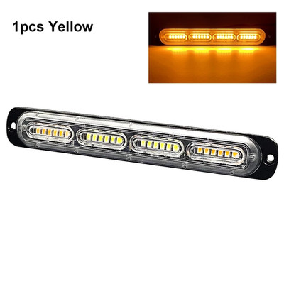 24 LED Stroboskop Licht Ultradünn LKW Stroboskop Gitter Lightbar Auto Leuchtfeuer Lampe Amb