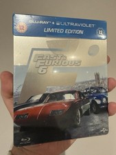 Fast And Furious 6 (Blu-ray, 2013) Limited Edition Steelbook - New/Sealed Uk