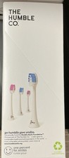 3ct The Humble Co - Electric Toothbrush Replaceable Bamboo Heads Fading Bristles