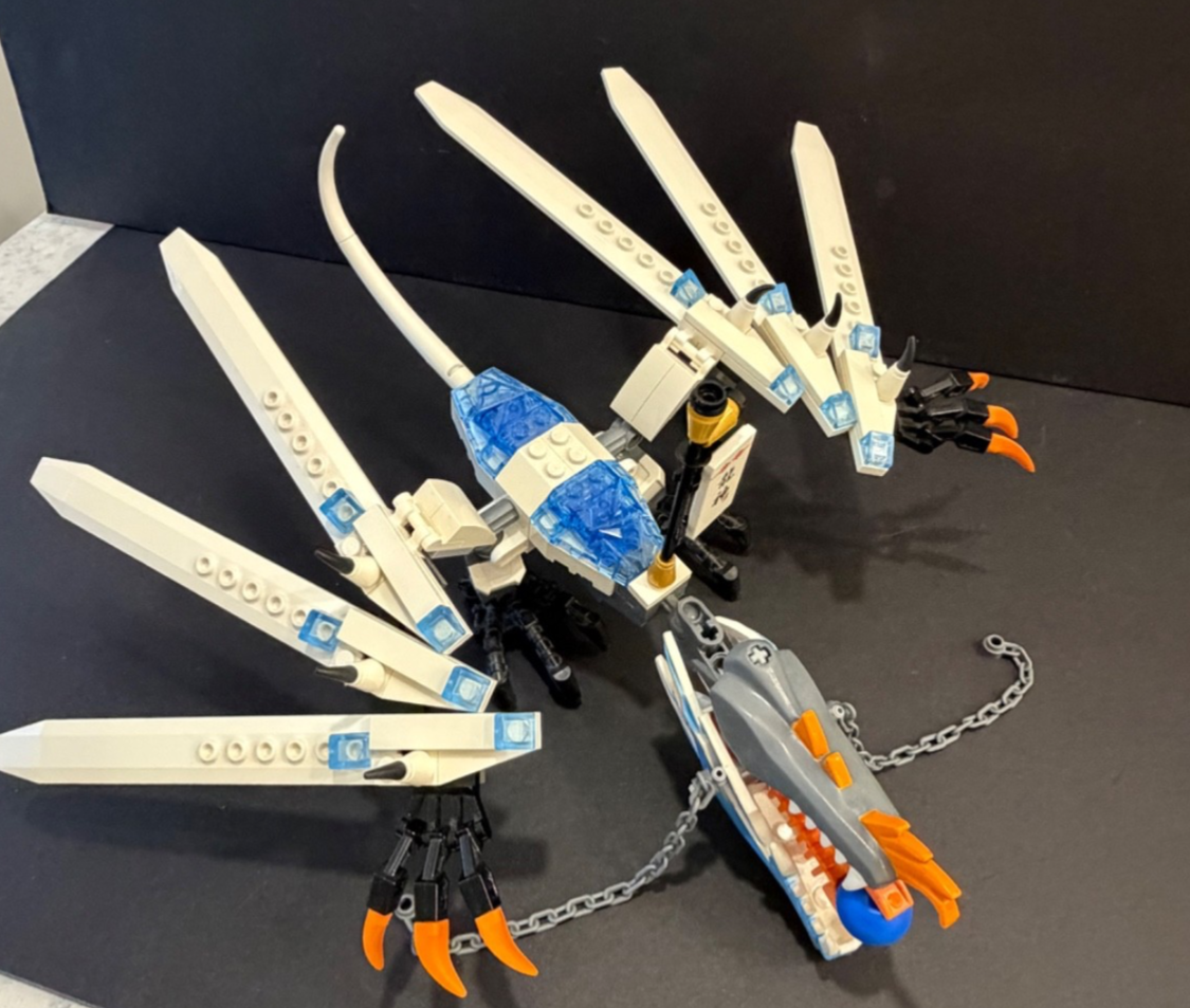 Rare Complete LEGO Ninjago Ice Dragon Attack 2260 Manual Box