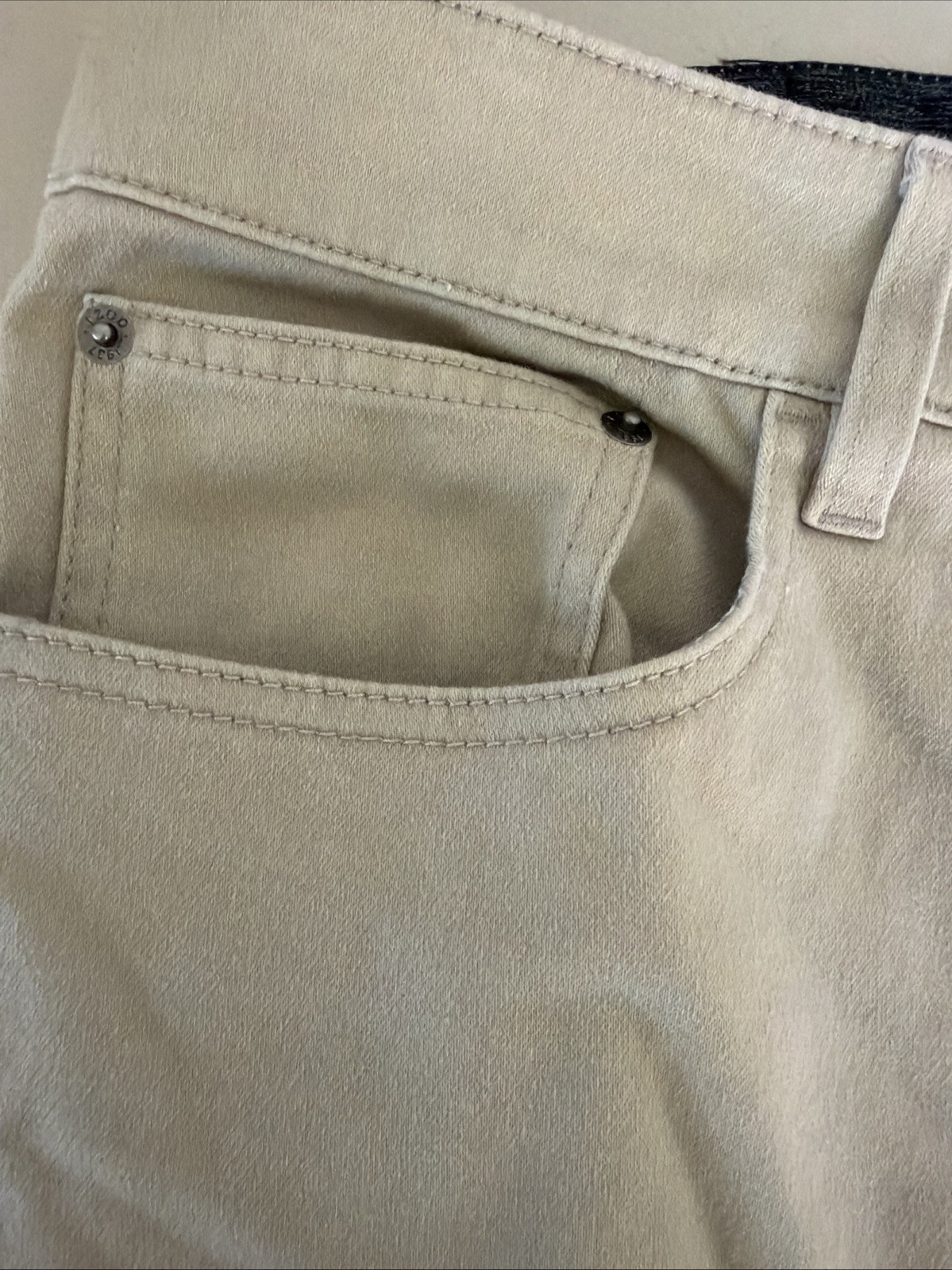 IZOD Men’s Regular Fit Straight Leg Jeans 40x30 Beige Khaki Stretch 1482703 image 3
