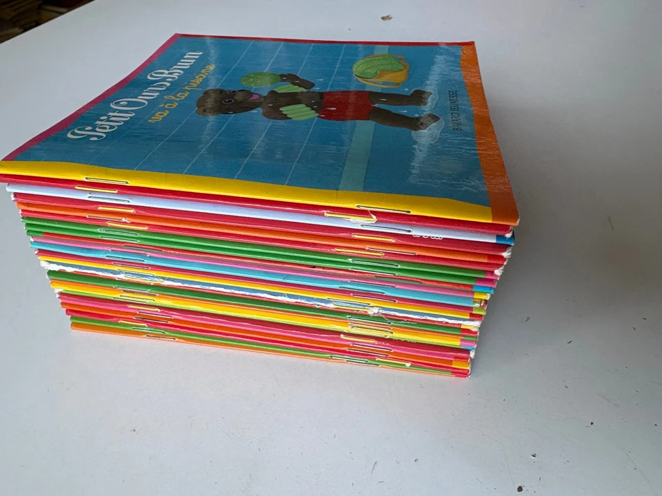 lot 25 livres Petit Ours Brun brochés - Popi Pomme d'api / éditions anciennes - Photo 3/4