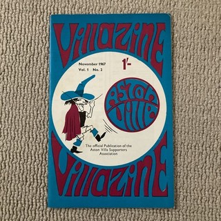 ASTON VILLA Villazine Magazine. Vol 1 No. 2. Nov 1967. vgc