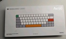 NuPhy Air60 V2 Wireless Mechanical Keyboard 60 Low Profile Blue Switch, White