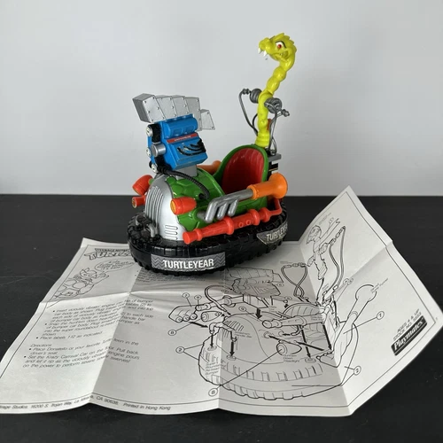 Teenage Mutant Ninja Turtles DON'S KRAZY CARNIVAL CAR With Blueprints TMNT Vtg