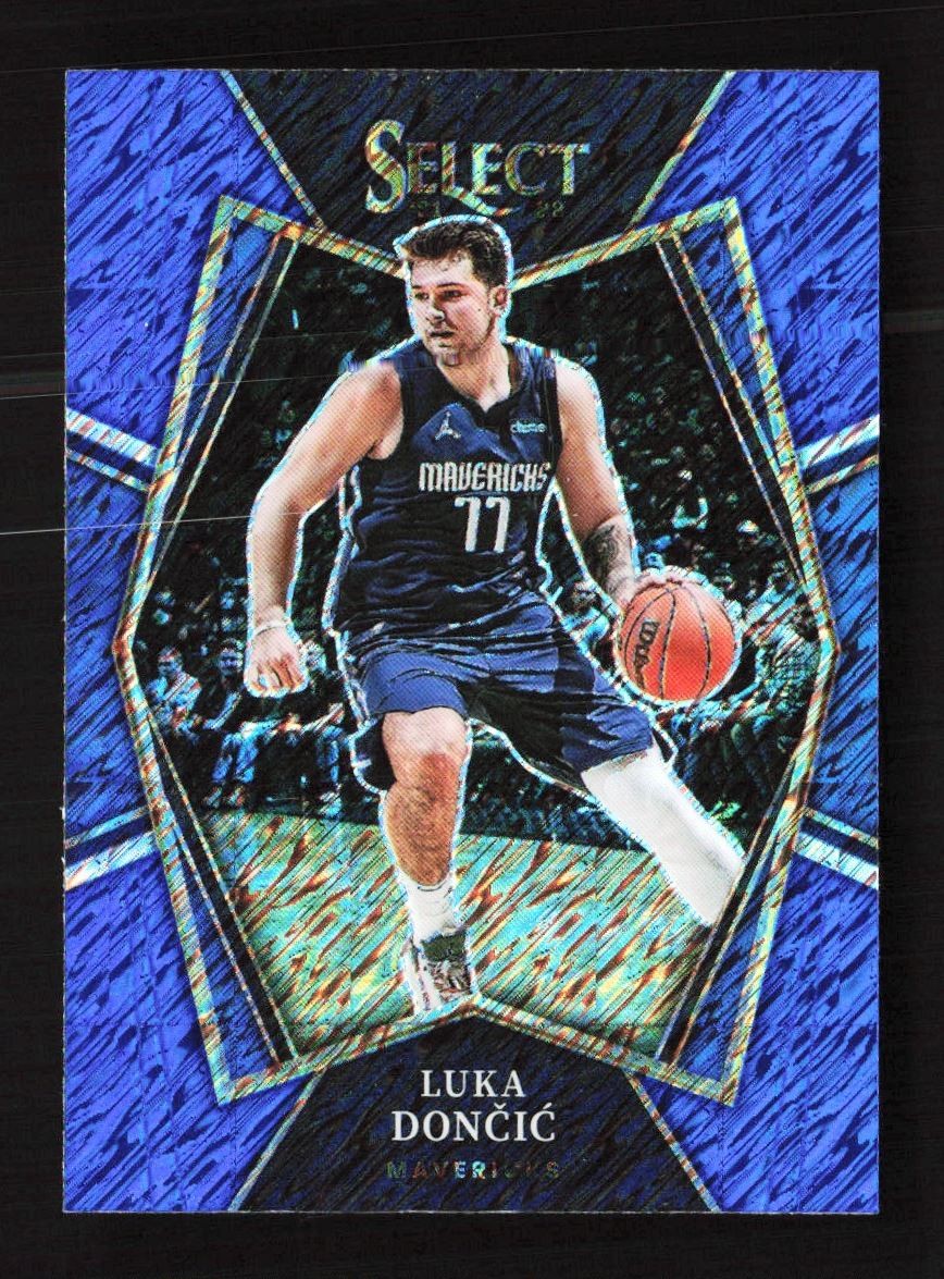 2021-22 Panini Select Blue Shimmer Luka Doncic Dallas Mavericks #117