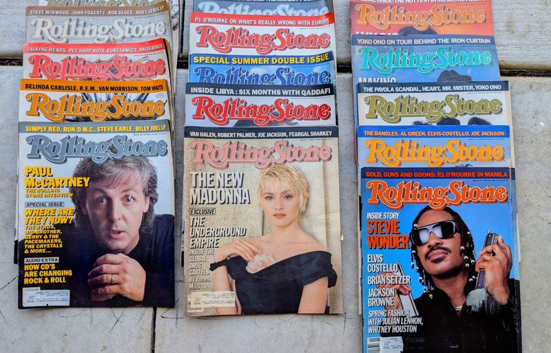 1986 Rolling Stone Magazines Lot Of 15 Nos. 470 - 485 Original Owner 
