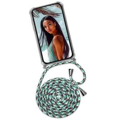 Handyhülle mit Band Handykette zum Umhängen Silikon Case Handyband Kordel Kette