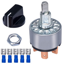 Rotary Switch 4 Position 3 Speed Fan Switch 12A 250V/16A 125V Metal Fan Heater
