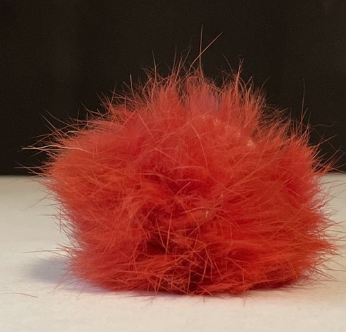 RARE! VTG 1970s Fuzzy Red Hair Berries Toy Ceramic Figurine Playing Drum 5.5”T - Picture 6 of 9